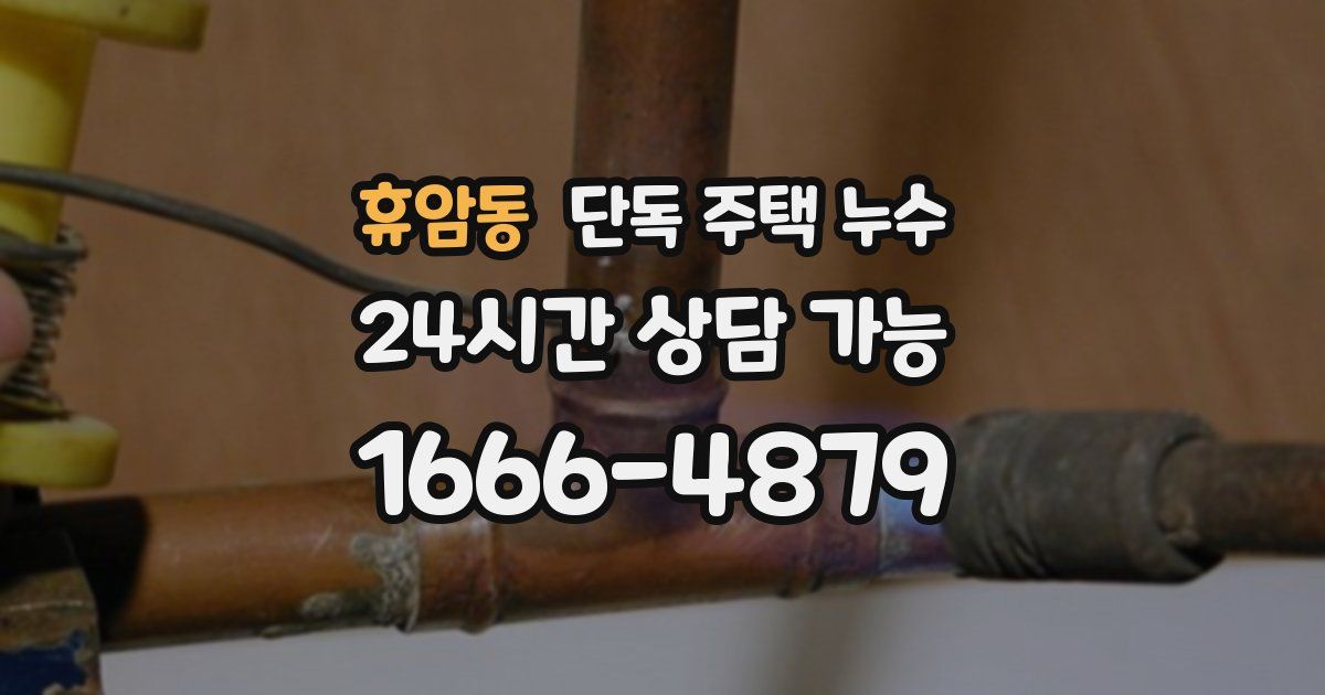 휴암동 단독 주택 누수