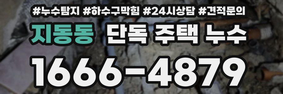 지동동 단독 주택 누수