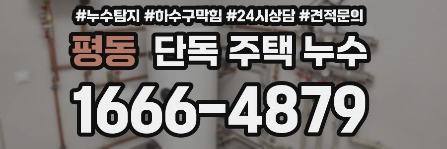 평동 단독 주택 누수