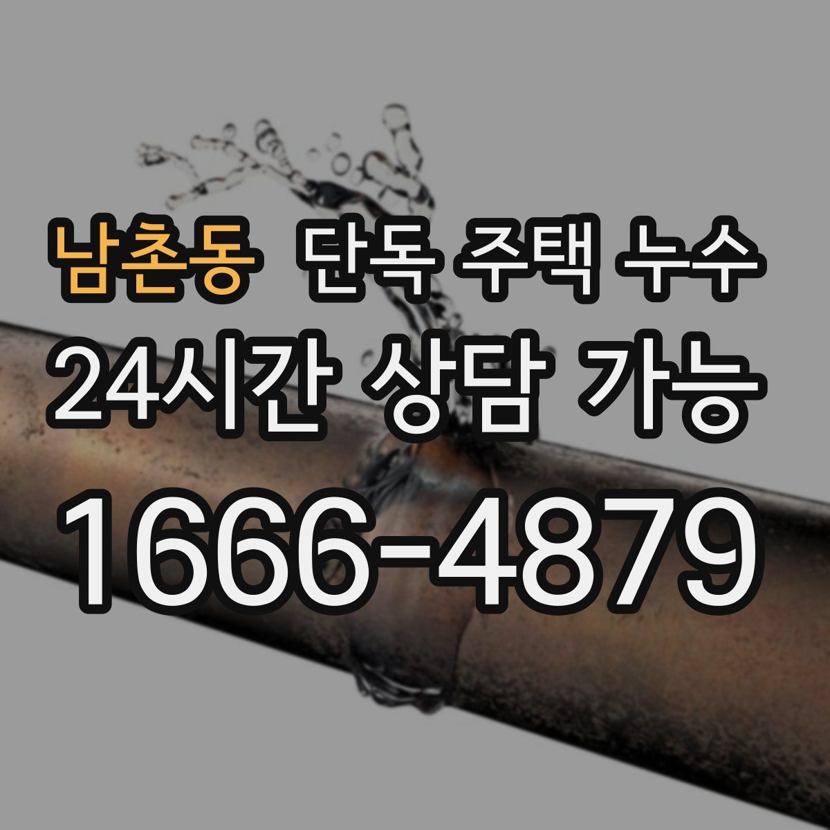 남촌동 단독 주택 누수
