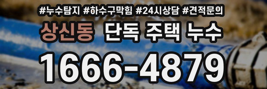 상신동 단독 주택 누수