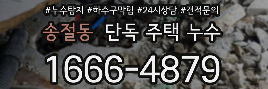송절동 단독 주택 누수