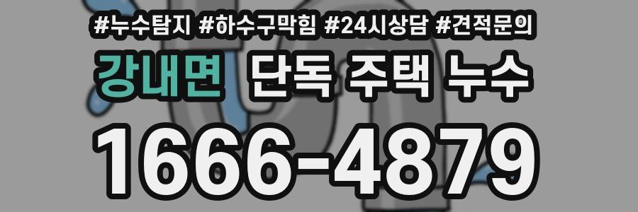 강내면 단독 주택 누수