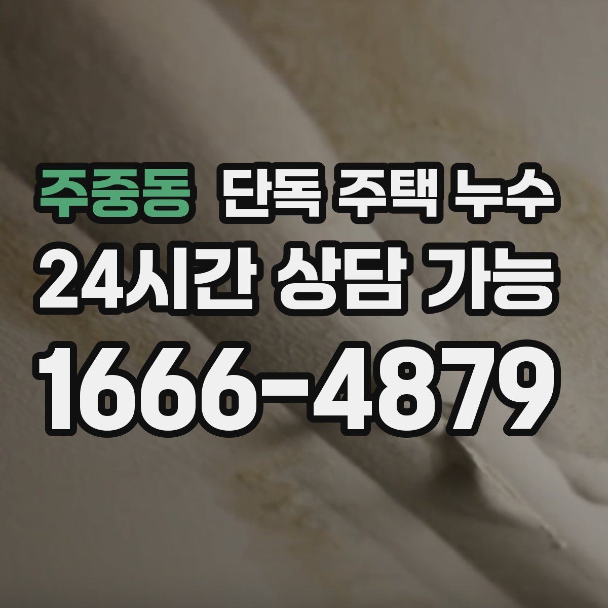 주중동 단독 주택 누수 수도요금이 오르는데 흔적이 없을 때