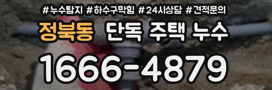 정북동 단독 주택 누수