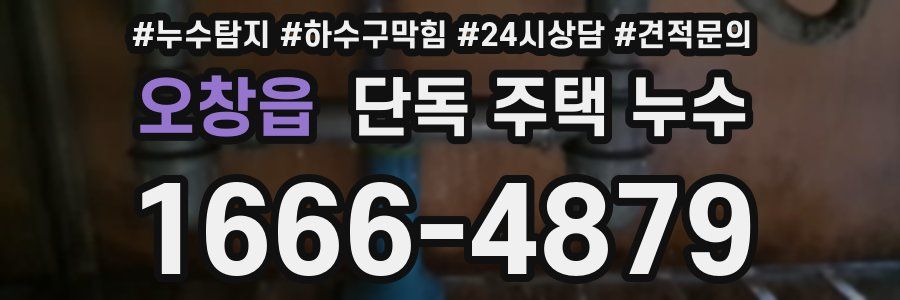 오창읍 단독 주택 누수