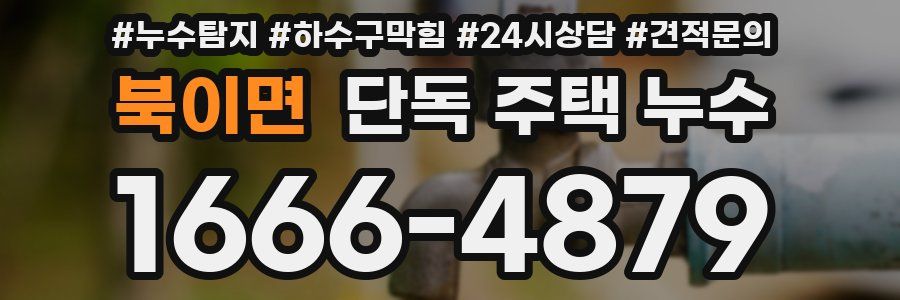 북이면 단독 주택 누수