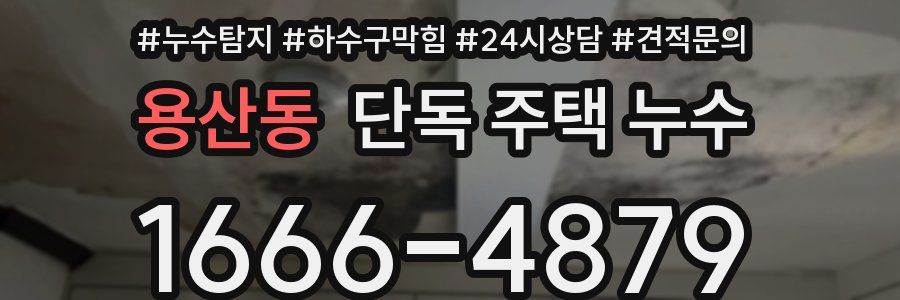 용산동 단독 주택 누수