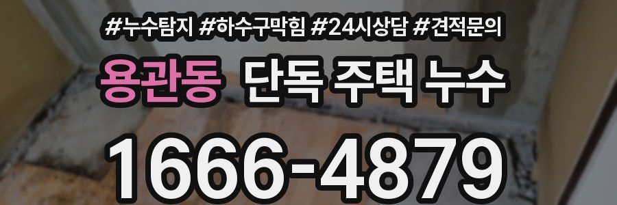 용관동 단독 주택 누수