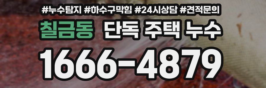 칠금동 단독 주택 누수