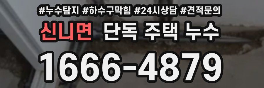 신니면 단독 주택 누수