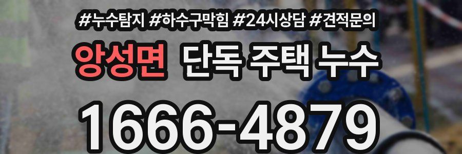 앙성면 단독 주택 누수