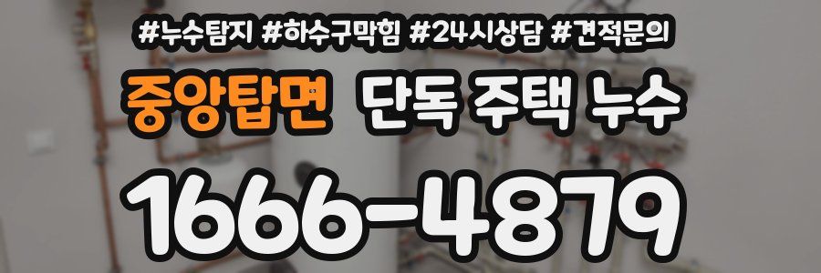 중앙탑면 단독 주택 누수