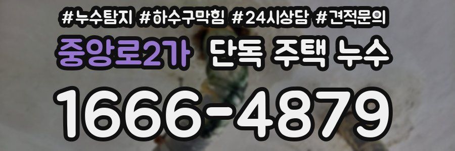중앙로2가 단독 주택 누수