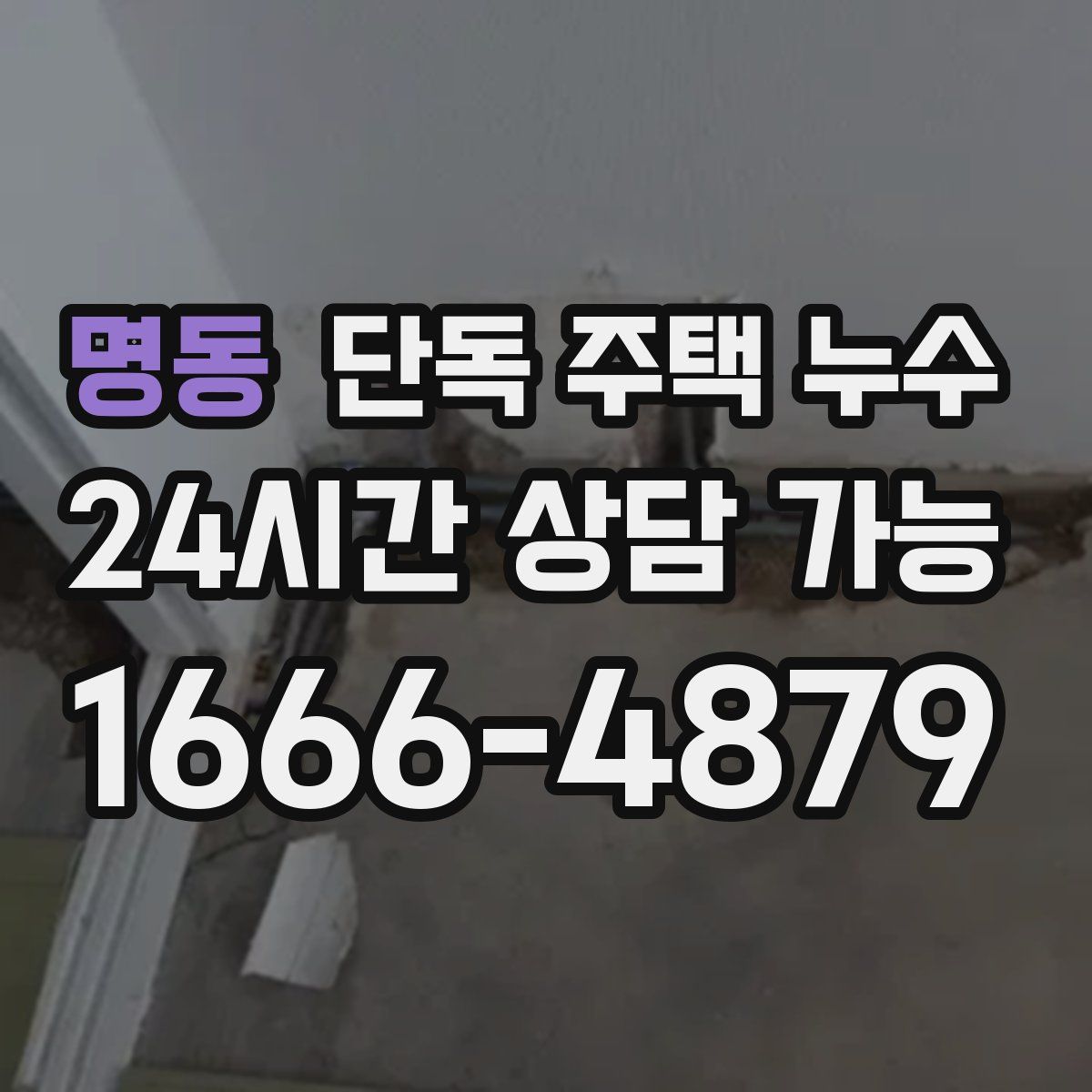 명동 단독 주택 누수