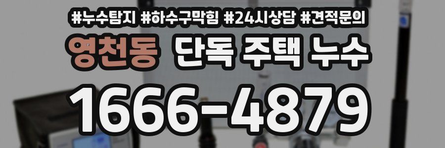 영천동 단독 주택 누수