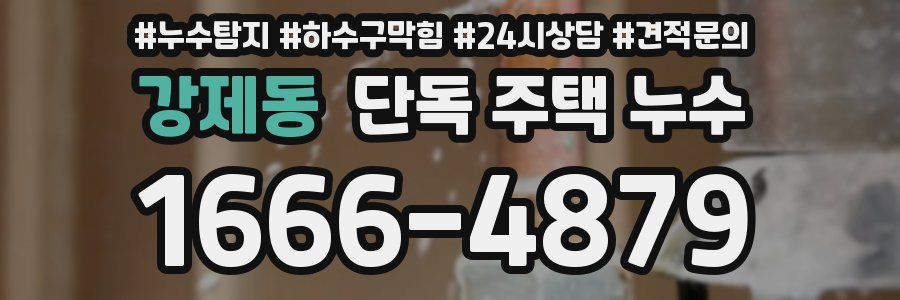 강제동 단독 주택 누수