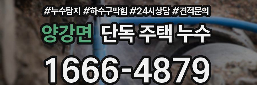 양강면 단독 주택 누수