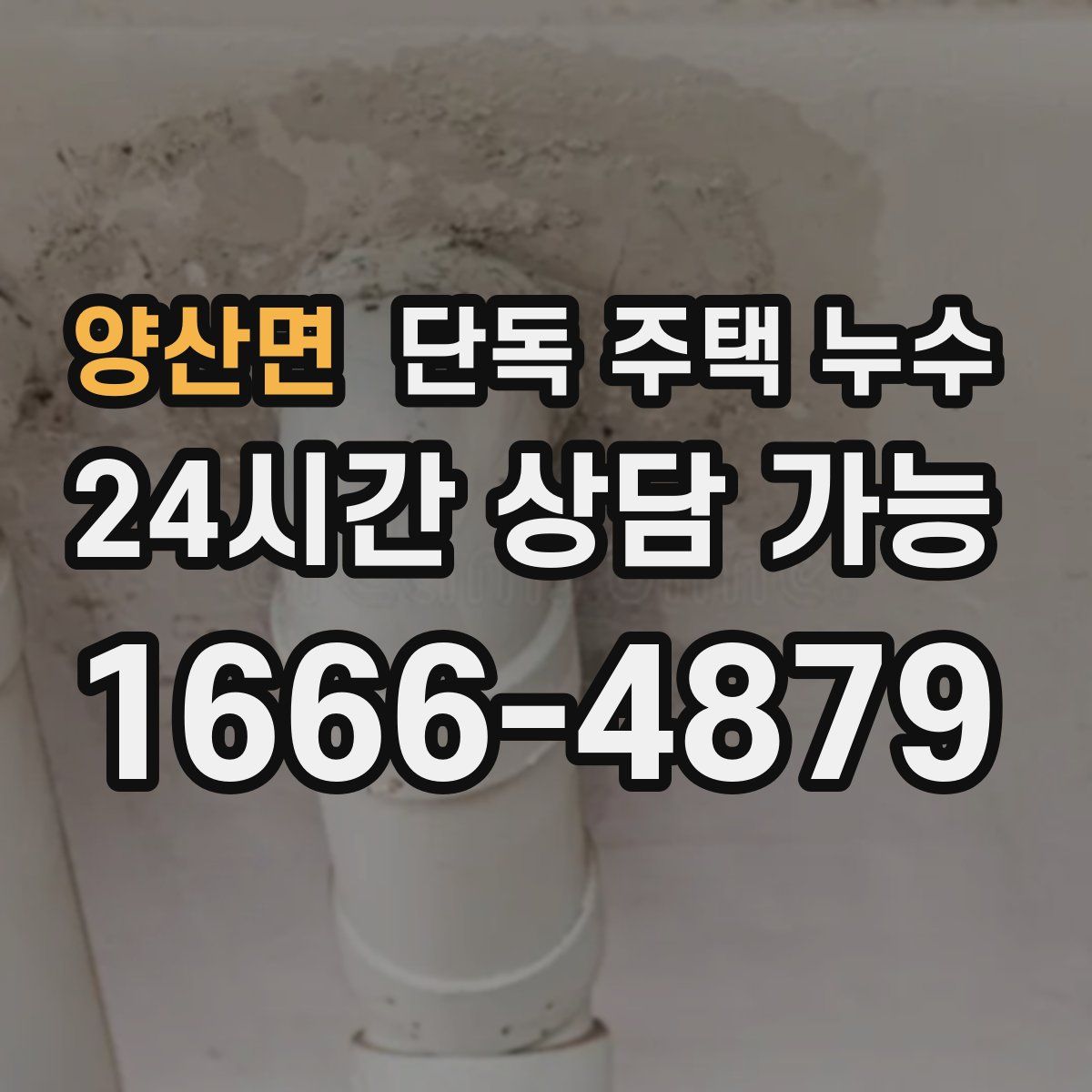 양산면 단독 주택 누수