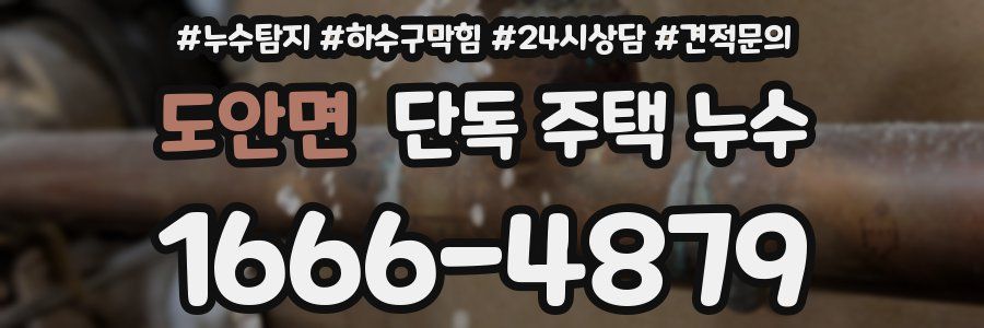 도안면 단독 주택 누수