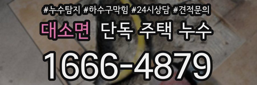 대소면 단독 주택 누수