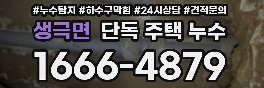 생극면 단독 주택 누수