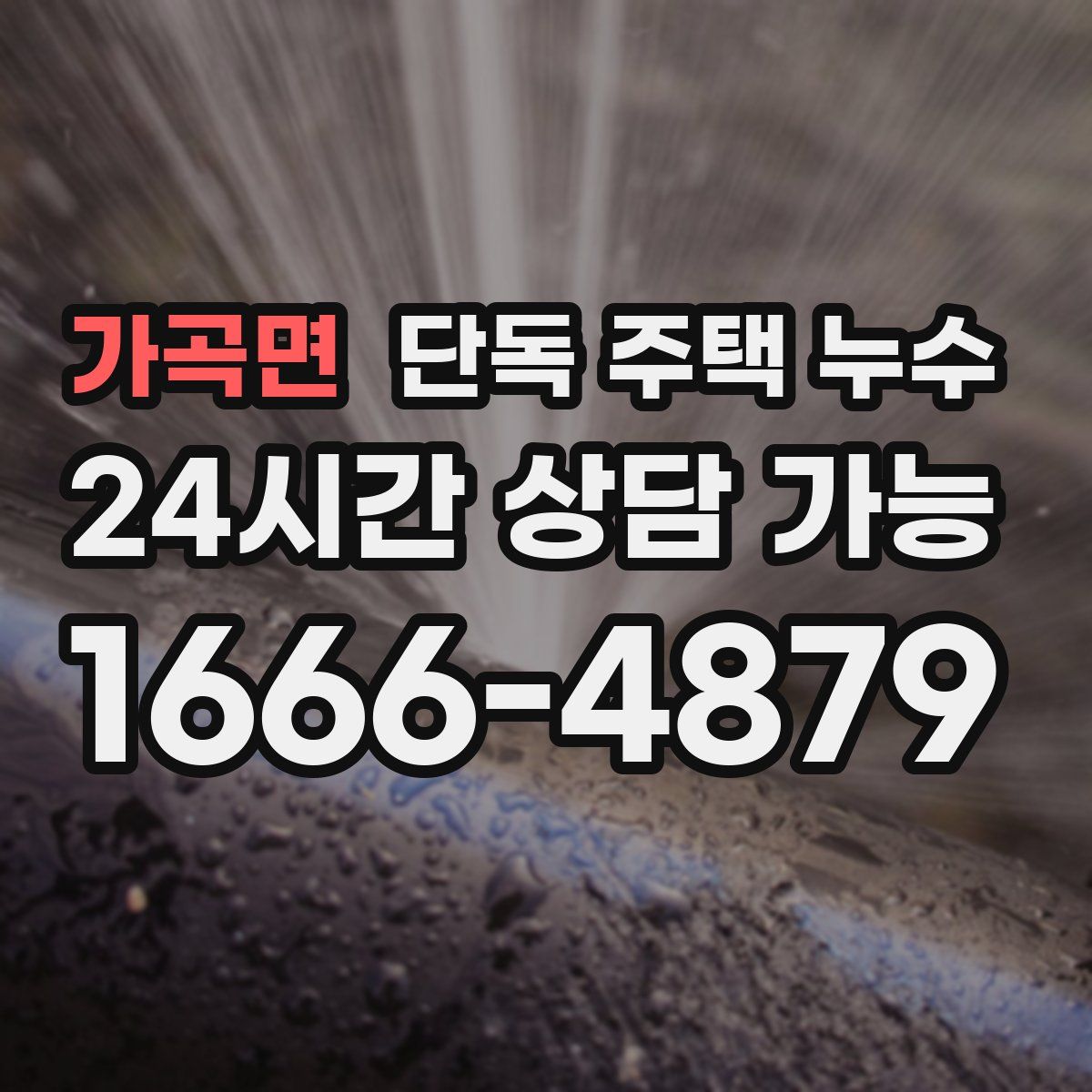 가곡면 단독 주택 누수