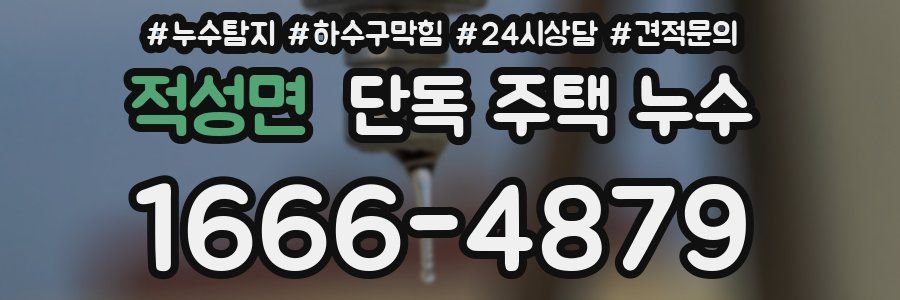 적성면 단독 주택 누수