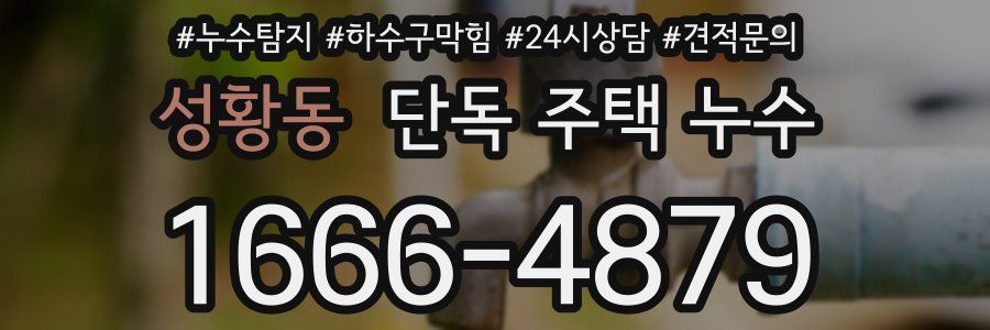 성황동 단독 주택 누수