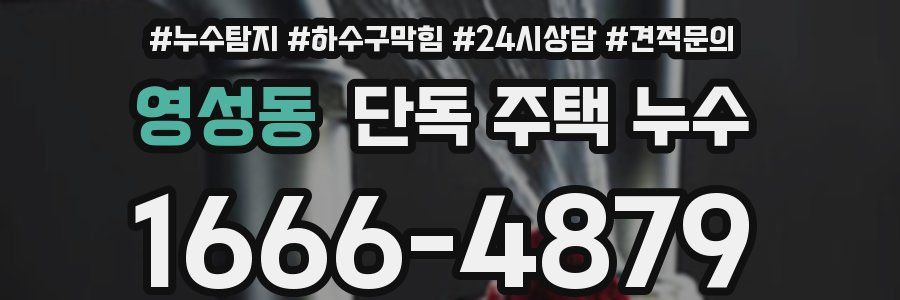 영성동 단독 주택 누수