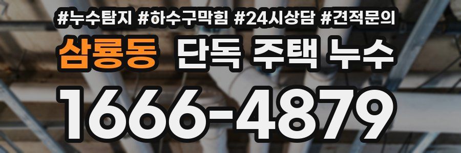 삼룡동 단독 주택 누수