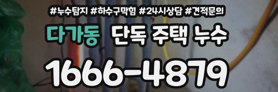 다가동 단독 주택 누수