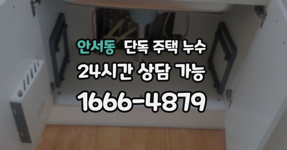 안서동 단독 주택 누수