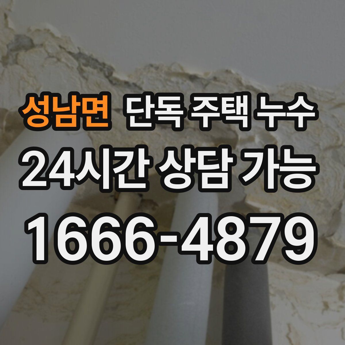 성남면 단독 주택 누수