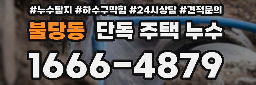 불당동 단독 주택 누수