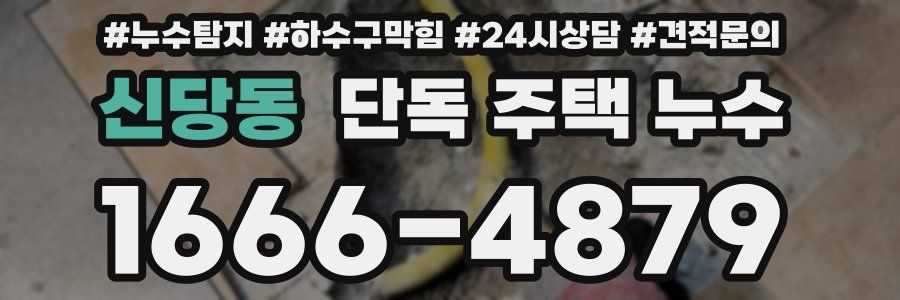 신당동 단독 주택 누수