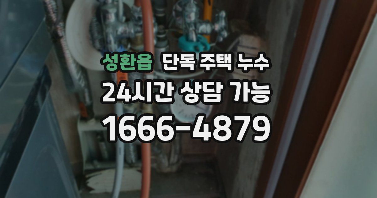 성환읍 단독 주택 누수