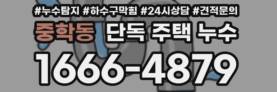 중학동 단독 주택 누수