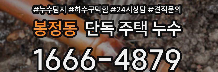 봉정동 단독 주택 누수