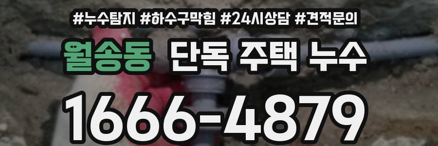 월송동 단독 주택 누수