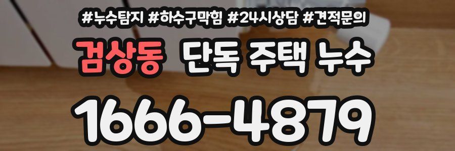 검상동 단독 주택 누수