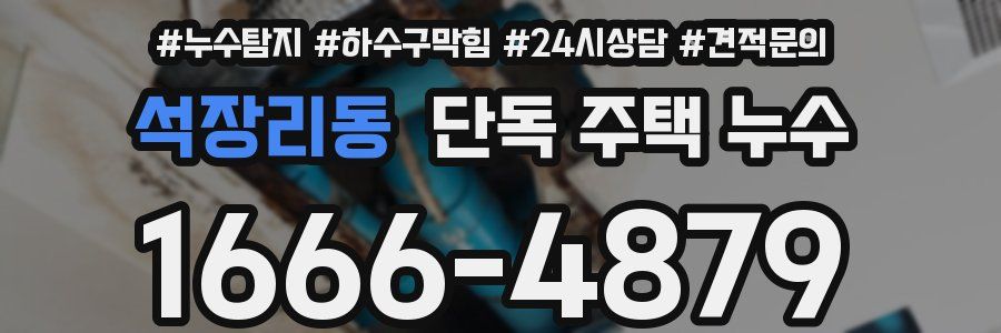 석장리동 단독 주택 누수