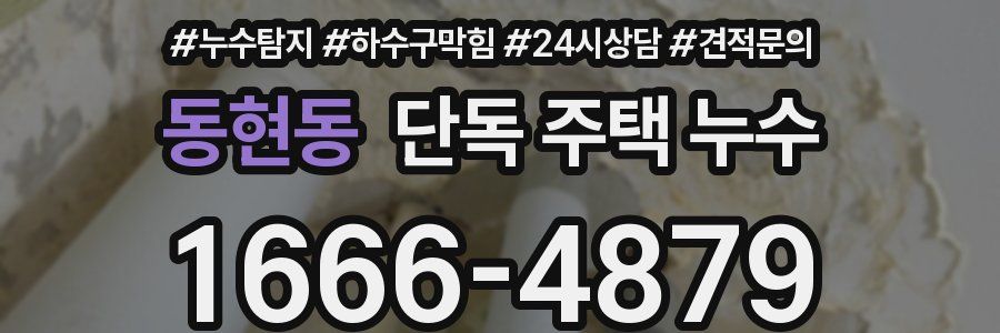 동현동 단독 주택 누수