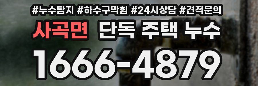 사곡면 단독 주택 누수