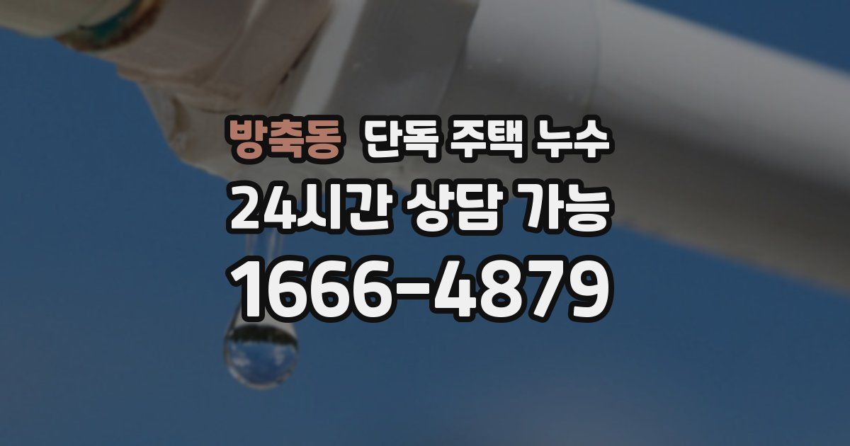 방축동 단독 주택 누수