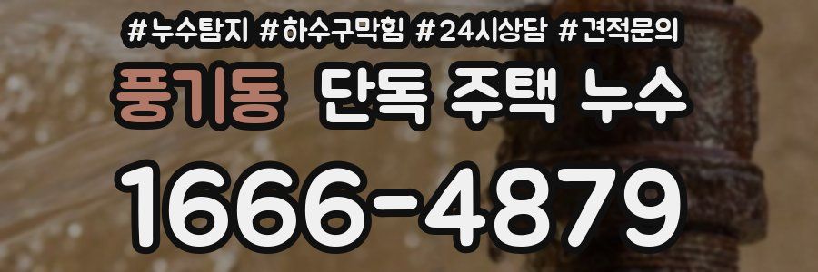 풍기동 단독 주택 누수