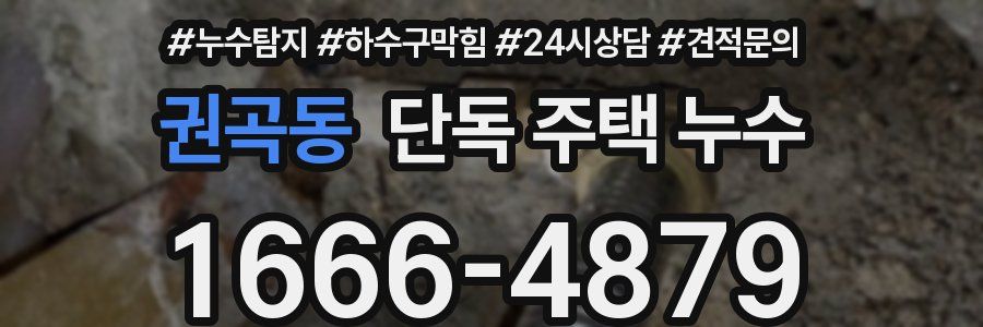 권곡동 단독 주택 누수