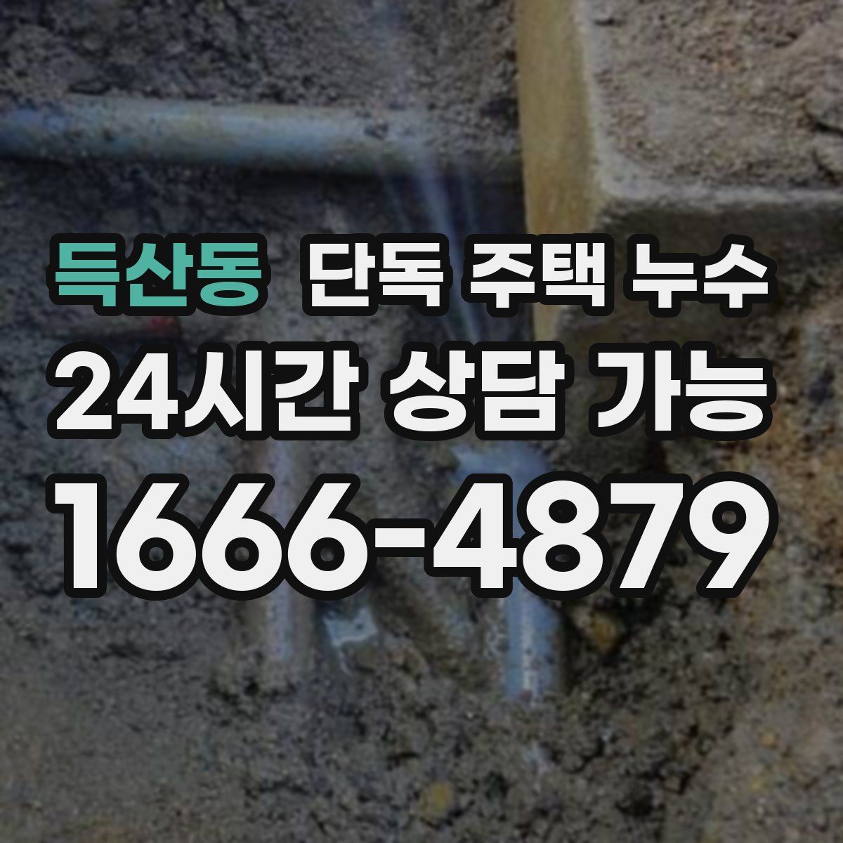 득산동 단독 주택 누수