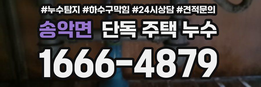 송악면 단독 주택 누수