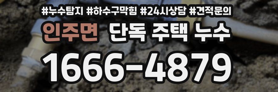 인주면 단독 주택 누수